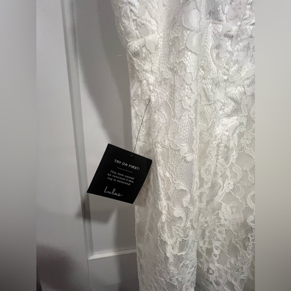 Romantic Fate White Lace Bodycon Mini Dress White - Picture 5 of 6